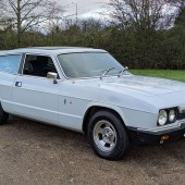 The Reliant Scimitar GTE continues to offer great value – this 1979 3.0 example looks in lovely condition, benefits from reconditioned steering rack, radiator, wheel bearings, rear brake cylinders and shoes and an overdrive gearbox and reassuringly has been MoTd despite exemption. Yet, it’s expected to sell for just £2500–3500