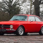 Recently imported from South Africa, this 1974 Alfa Romeo 1600 GT Junior had been upgraded to a 2000 engine and boasted lowered suspension and a stainless steel-exhaust. Sitting pretty on Minilite-style wheels, it changed hands for £25,000