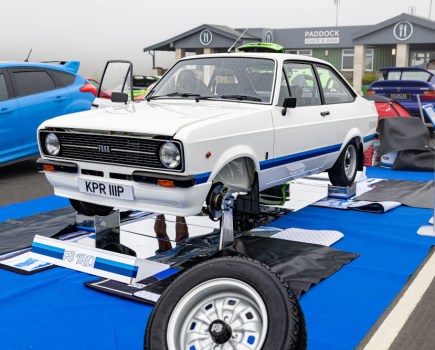 Mk2 Escort on display at Scottish Ford Live