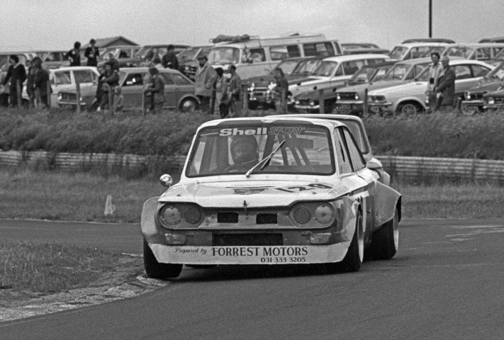 Saloon car racing at Knockhill in the 1970s