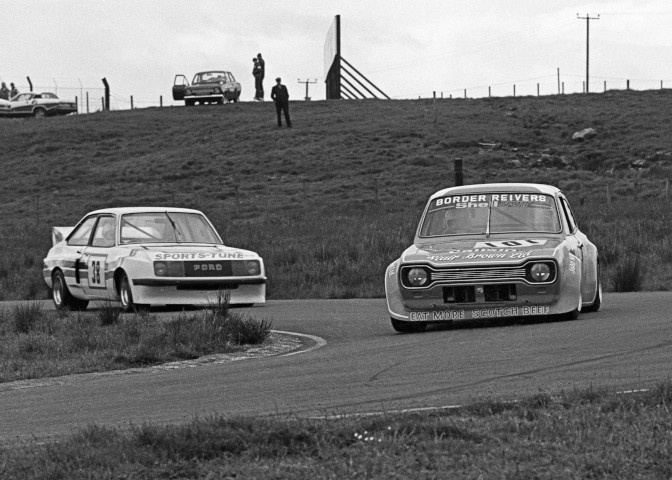 Ford Escort racing at Knockhill