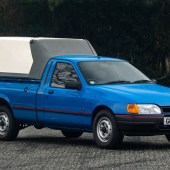 Once common but now near extinct, this Ford Sierra P100 Pickup showed a remarkably low 12,500 miles. Benefitting from Waxoyl rustproofing and a smartened-up engine bay, its new owner paid £10,100