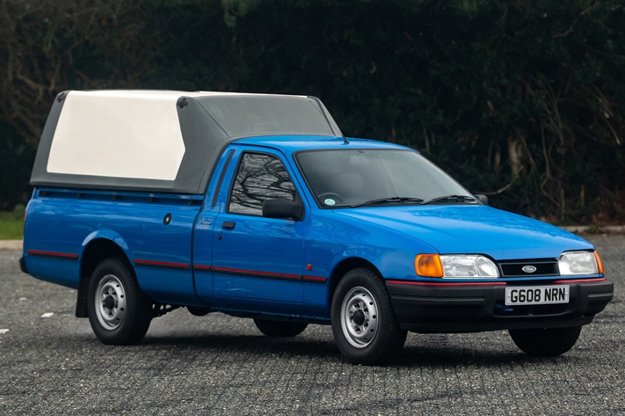 Once common but now near extinct, this Ford Sierra P100 Pickup showed a remarkably low 12,500 miles. Benefitting from Waxoyl rustproofing and a smartened-up engine bay, its new owner paid £10,100