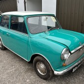 One of a trio of well-priced Minis in the sale, this 1971 1000 Automatic looked smart in Aqua and was pleasingly original save for the white roof. It showed just over 42,000 miles, and while in need of recommissioning, looked a great buy for a mere £2600 plus fees