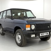 Resplendent in Plymouth Blue, this 1990 Range Rover sports the desirable 3.9-litre V8 engine and was subject to a full restoration, engine, gearbox and driveline rebuild in 2019. At an estimated £12,000-£16,000, it could represent very good value