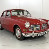 This 1962 Volvo 122’ Amazon’ has been owned by the vendor for 10 years and shows a mere 80,000 miles. It has extremely tidy bodywork and a spotless interior, equating to a £6500-£8500 guide price