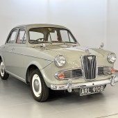 If a Morris Minor isn’t quite luxurious enough for you, this charming 1964 Wolseley 1500 appears to be in fantastic condition throughout and reassuringly sports modern inertia-reel seatbelts for improved safety. It’s expected to sell for £7500-£8500