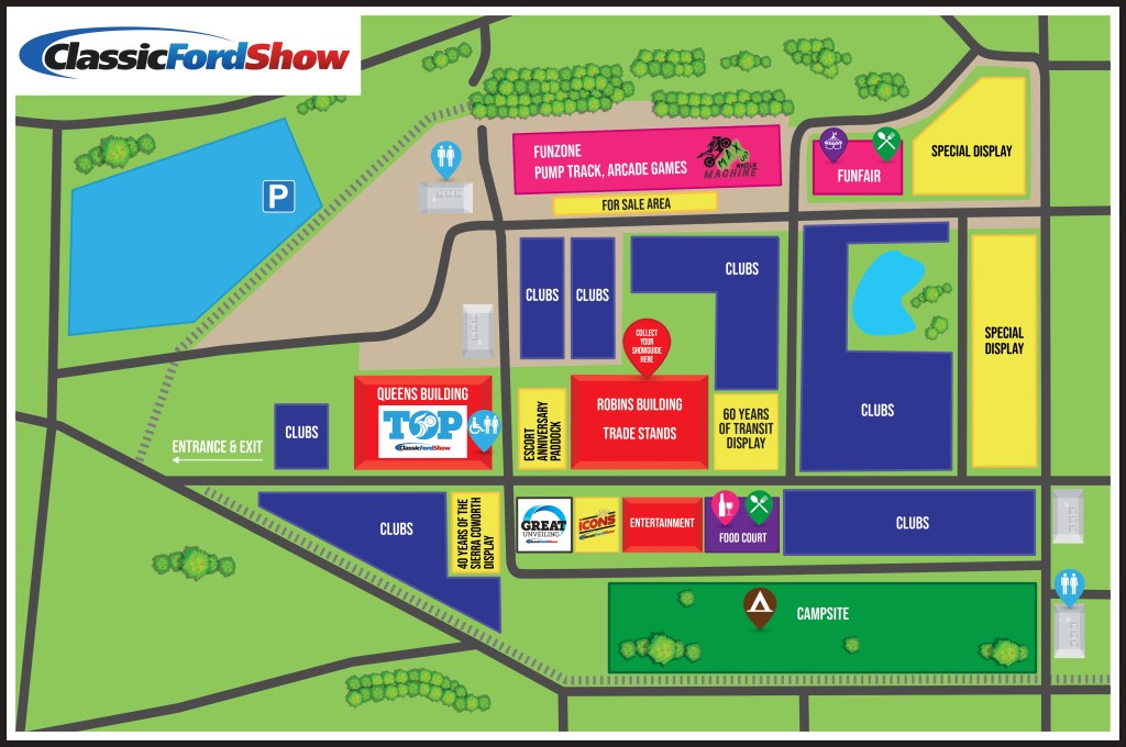 Classic Ford Show Map
