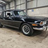 Presented with a comprehensive file of history and invoices, this 1974 Triumph Stag was with its previous owner for 32 years and was colour-changed to black in 2009 – seemingly to a very good standard. It carries a very reasonable £5750–6500 estimate