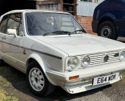 Offered in oh-so-80s triple-white, this smart 1987 VW Golf GTI Cabriolet looks tidy inside and out and offers a more affordable entry to a MK1 GTI with its £7500-£8500 guide price