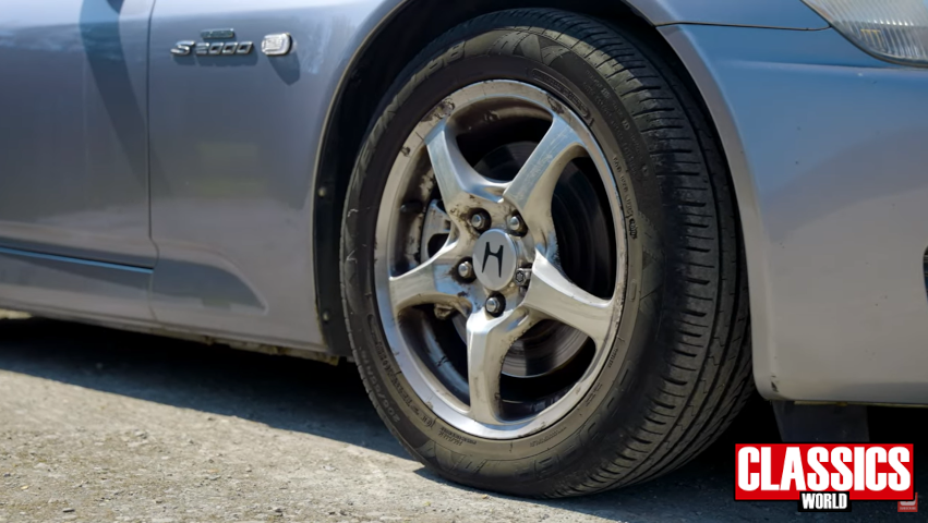 Honda S2000 alloy wheel in need of refurb