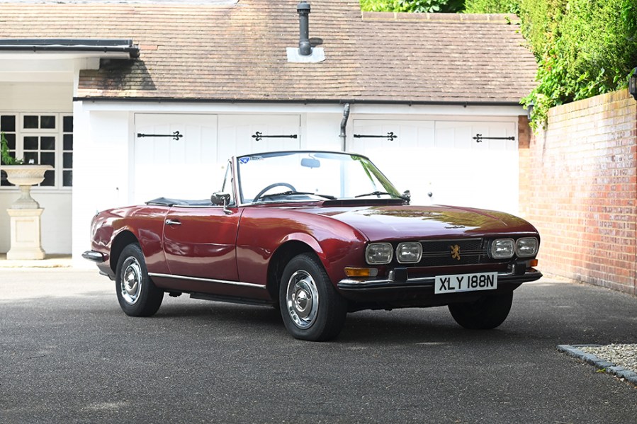 Few cars are prettier than a Peugeot 504 Cabriolet, and this 1974 GL model has the bonus of being a rare right-hand drive example. Restored and recently repainted, it’s been with the vendor since 1994 and is expected to sell for £20,000-£26,000