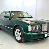 Fitted with many factory optional extras including parking sensors, rear picnic tables and satellite navigation, this 2001 Bentley Arnage Red Label has covered just 19,000 miles. It’s been recently serviced and is estimated at £16,000-£20,000