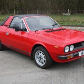 This Lancia Beta Spyder 2000 Coupe looks smart in red and benefits from a new cambelt and tensioner, along with rebuilt rear brake calipers, new discs and pads. The 1979 example appears to be tidy throughout, and is expected to change hands for £7000-£8000