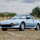 A time-warp example from the last year of production, this 1989 Toyota MR2 Mk1 has covered only 24.860 miles from new. It was one of two cars purchased new at the same time and was the pampered one of the pair, meaning it remains pristine throughout. It’s guided at £13,000-£18,000