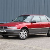 Showing just 33,328 miles, this 1994 Rover 214 SEi presents beautifully in Metallic Nightfire Red, complemented by a black half leather interior. Meticulously maintained by its long-term owner, it’s estimated at a mere £1500–£2500