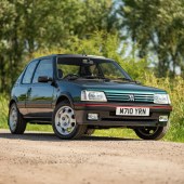 This 1994 Peugeot 205 GTI ticked all the boxes. Presented in rare Mayerling Green, the 45,000-mile run-out example was originally sold in Japan and had air-conditioning and power steering, but had also been professionally converted from automatic to manual. It sold for £20,812