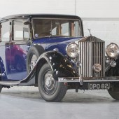 Part of the same family run business for the past 75 years, this 1937 Rolls-Royce Phantom III Limousine features a Windover body with a glass division, and is powered by its original V12. It’s nicely patinated and is expected to change hands for £30,000-£34,000