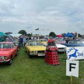 A huge turnout of Triumph Stags