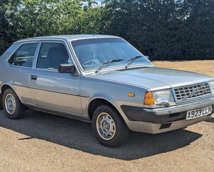 This rare 1983 Volvo 360 GLS has only covered 14,516 miles from new and was bought by the vendor in 1989. The car will need recommissioning because the last MoT expired in 2017, but does run and drive (with help from a booster pack). It’s guided at £2500-£3500