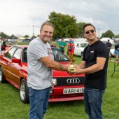Car of the Show winner Gary Dyer with his Audi Quattro