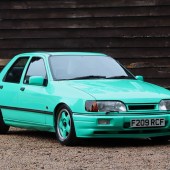 A survivor from the Max Power era, this 1989 Ford Sierra Sapphire RS Cosworth was painted in mint green to a high standard just over 25 years ago, and almost immediately put into storage. Now recommissioned, it shows just 44,000 miles and is estimated at £15,000-£20,000