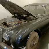 The sought-after manual overdrive 3.8-litre version of the Jaguar Mk2, this 1965 example looked to need more than a little recommissioning, having last been taxed in 1981. The carbs had been removed but otherwise it looked like a straightforward project for the £6800 hammer price