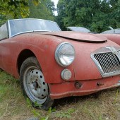 Another left-hand drive MG, this MGA was one of several in the sale and although it was very much a restoration project it came with a right-hand drive steering column for a conversion. Apparently imported in 1989, it was unregistered in the UK and sold for £4000