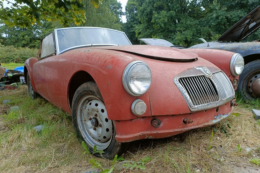 Another left-hand drive MG, this MGA was one of several in the sale and although it was very much a restoration project it came with a right-hand drive steering column for a conversion. Apparently imported in 1989, it was unregistered in the UK and sold for £4000