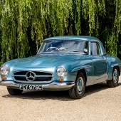 The sale features a whole host of Mercedes entries, including this 1961 190SL, which is one of only 562 right-hand drive examples produced. Supplied new to the West Indies before being registered in the UK in 1965, it comes with a desirable hardtop and is expected to sell for £75,000-£90,000