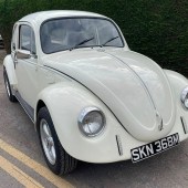 A South African import, this 1974 Volkswagen Beetle 1600 looked smart on Empi-style wheels and had de-bumpered to give it a smoother look. It had been recently treated to an engine rebuild, and despite being offered with no reserve, changed hands for £5280
