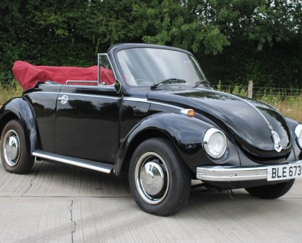This 1977 VW Beetle 1303 Convertible could prove to be real bargain. The car was subject to nearly £20,000-worth of mechanical and body restoration at VW specialist in 2022, with a further £3000 spent on the interior, yet it’s guided at a mere £8000-£10,000