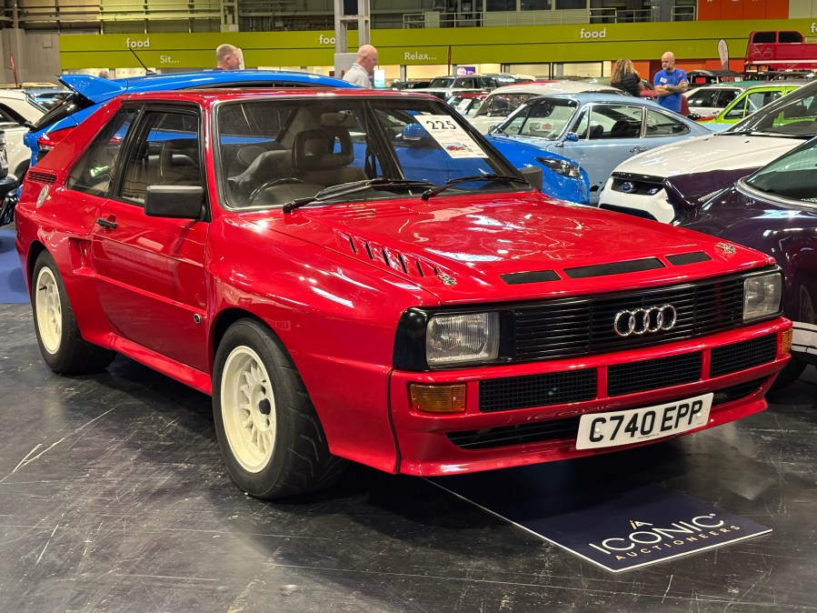 Billed as perhaps the finest road-going SWB Quattro replica around, this Tornado Red rally car for the road started life as a standard 1985 Audi Coupe but was meticulously converted using several Sport Quattro components. It beat its £120,000 upper estimate to sell for £157,500