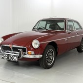 One of at least six Octagon-badged cars in the sale is this MGB GT V8, which came off the production line in 1973 but was registered in ’74. A proper factory car, it looks smart in Damask Red and is estimated at a very attractive £12,000-£16,000