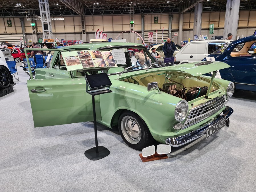 Definitely worth a mention is Jordan Fenton’s 1983 Ford Fiesta ‘Lil Awy’. Bought with teenage savings, it was stripped for a joint Isle of Wight dream with his mum Julie until her cancer diagnosis halted work; after she died in November 2022, Jordan vowed a show-standard tribute. He single-handedly completed a full nut-and-bolt rebuild before unveiling the concours-condition Fiesta at a charity Cars & Coffee event that raised funds for her hospice