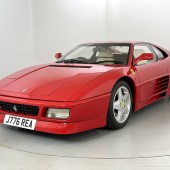 Supplied new by Evans Halshaw Ferrari and resplendent in Rosso Corsa, this 1991 Ferrari 348 TB is fitted with sought-after manual gearbox and shows only 30,000 miles. Sold with a large history file, it’s estimated at £50,000-£55,000