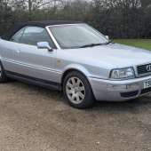 A Final Edition model, this 1999 Audi Cabriolet is powered by the 2.6-litre engine and shows 76,905 miles. It comes with a good history file and sports a custom exhaust, as well as Pirelli tyres all round, making it a tempting no-reserve prospect