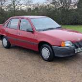 A real piece of former street furniture is this 1986 Vauxhall Belmont 1.6L. It’s showing only 12,190 miles, having had only one registered keeper its entire life, and was put into storage in 1991. Now extensively recommissioned, it’s estimated at £3750-£4750