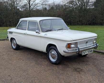 A real rarity is this 1972 NSU 1200C, which has had only two registered owners from new and sports a smart red vinyl interior. It was recently recommissioned after being off the road since 1989, and is offered with no reserve