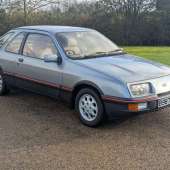 A model often overlooked in favour of the Cosworth, this three-door Ford Sierra XR4i is one of the final examples, having been first registered in February 1985. It had one keeper until 2023 and was recently treated to a gearbox rebuild. Now showing 79,965 miles, it’s guided at £8000-£10,000