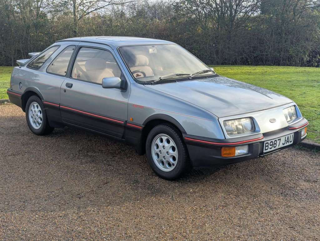 A model often overlooked in favour of the Cosworth, this three-door Ford Sierra XR4i is one of the final examples, having been first registered in February 1985. It had one keeper until 2023 and was recently treated to a gearbox rebuild. Now showing 79,965 miles, it’s guided at £8000-£10,000