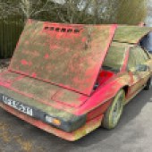 Stood in an open barn in the West Country since 1995, this 1982 Lotus Esprit Turbo had slowly turned from red to green, but was remarkably good inside. The back wheels were locked solid, but bidders clearly saw the potential as it beat its £10,000-£15,000 estimate to sell for £20,000 plus fees