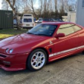 Number 90 from only 155 sought-after Cup editions produced, this 2002 Alfa Romeo GTV featured a 3-litre version of the company's famous ‘Busso’ V6 and retained its N90 CUP registration plate. It sold mid-estimate for £8950.