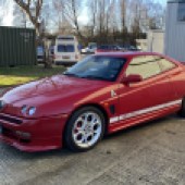 A highly sought-after Cup edition of Alfa's fast appreciating GTV coupe, this 2002 example is number 90 from only 155 produced and boats a 3-litre version of the company's famous ‘Busso’ V6. It will retain its N90 CUP registration plate and is expected to sell for £8000-£10,000.