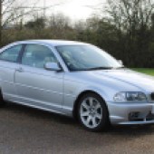 This 2001 BMW E46 330Ci SE Auto has covered only 29,980 verifiable miles from new and remains very original, even down to the number plates fitted by the supplying dealer. Well maintained and cared-for, it's estimated at £7500-£9500.