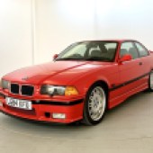 A very smart example of an earlier 3.0-litre E36 BMW M3, this 1993 Coupe boasted the rare grey BMW Motorsport interior to complement its Mugello Red exterior. It had covered only 86,000 miles in the hands of three owners, and sold above its top estimate for £16,662.
