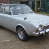 A very late example of the top-of-the-range 2000E model, this 1970 Ford Corsair has been with its current owner since 2015 and comes with both widened steel wheels and its original trims. It’s estimated at £6000-£8000.