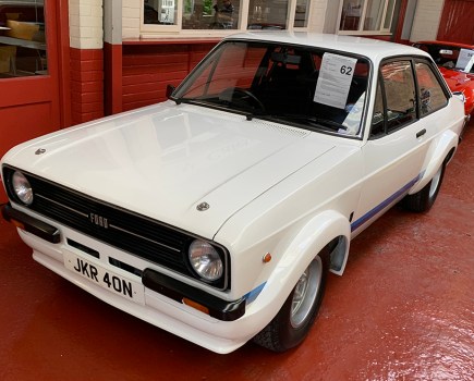 A rare early Custom-spec car, this RS1800 estimated at £70,000 to £75,000 has received a professional restoration retaining the original bodyshell and all the important identifying details.