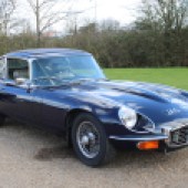 Carrying an estimate of £40,000-£45,000 is this attractive 1972 Jaguar E-Type Series 3 FHC. Registered with an appropriate ‘JAG’ registration, it comes with a host of paperwork and has been fitted with a five-speed gearbox.