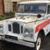 One of two Land Rovers currently in the sale catalogue, this 1970 Series IIA recovery truck has been fitted with many new parts including a galvanised chassis, but the bodywork has been left with its aged patina. An ideal works vehicle for a classic garage, it's set to command £8000-£10,000.